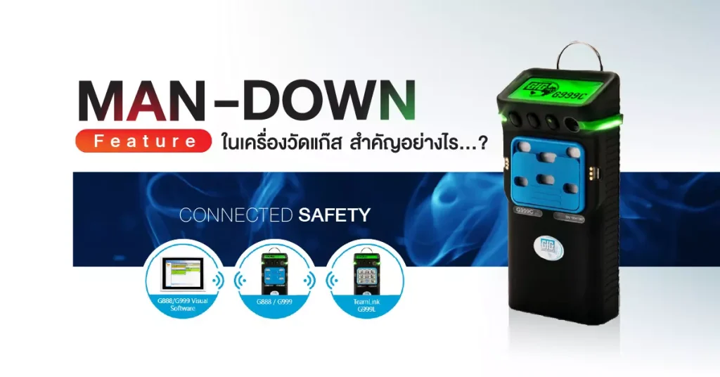 Man-Down ในเครื่องวัดแก๊ส